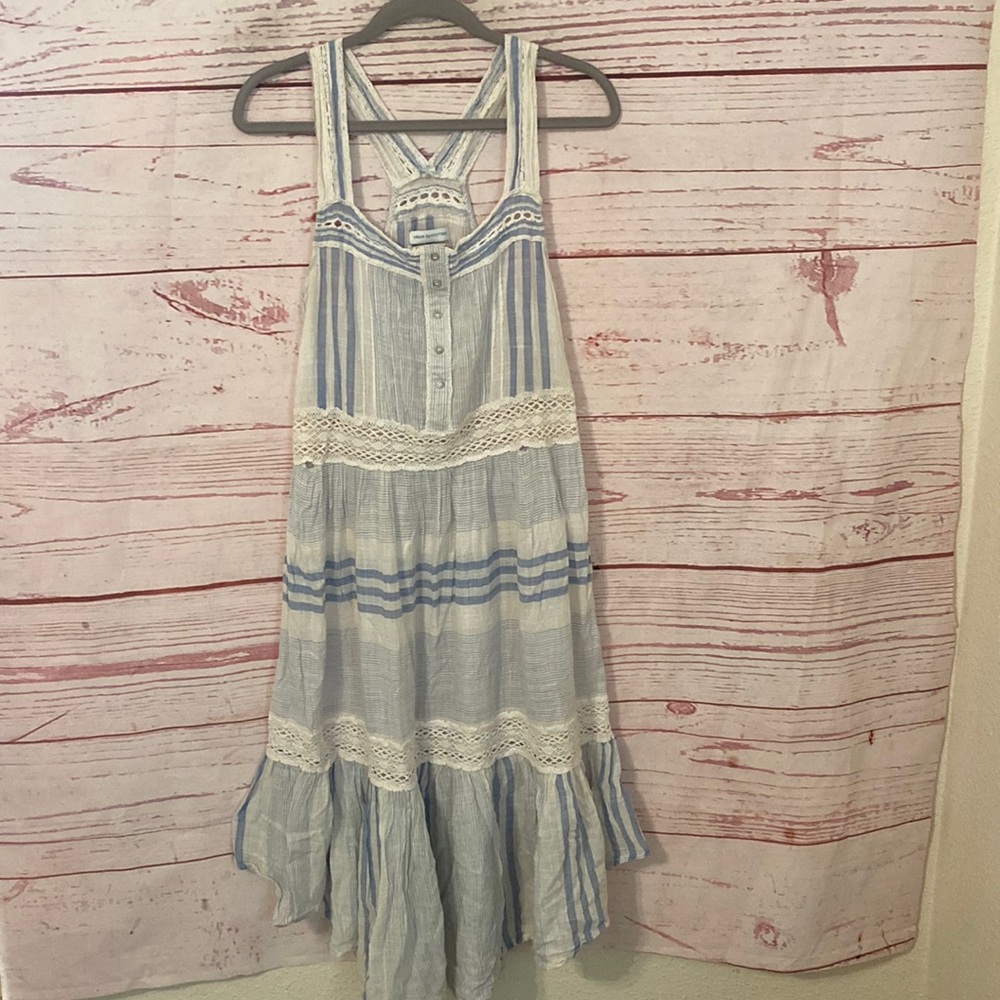 Urban Outfitters lace trim sleeveless farmhouse dress
